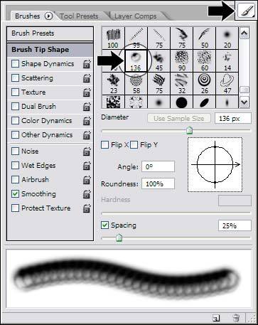 Кисть для рисования пузырьков *