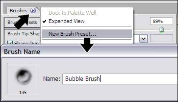 Кисть для рисования пузырьков *