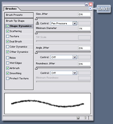 Создание собственных кистей *