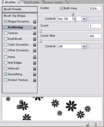 Как настроить кисть. *